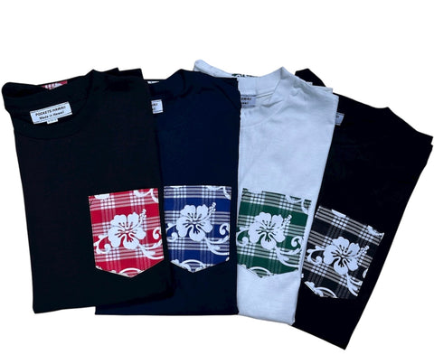 Hibiscus Palaka Pocket Tee