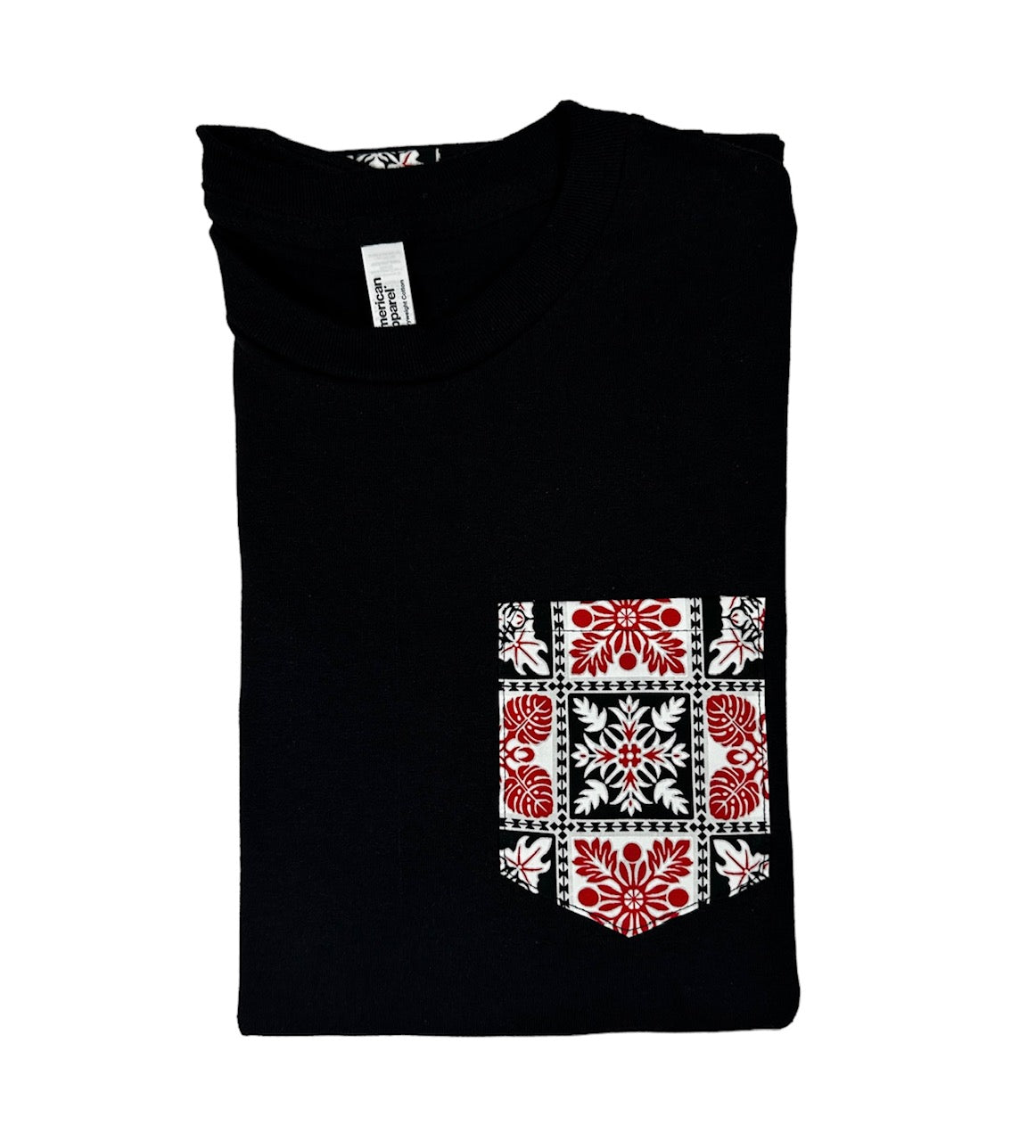 Hawaiian Pattern Pocket Tee