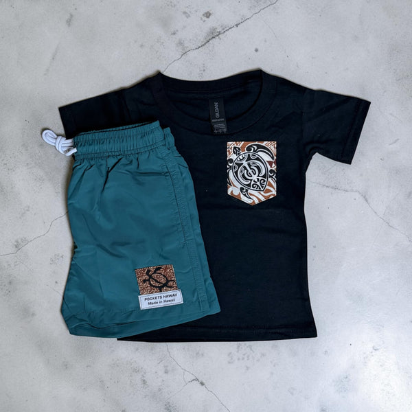 Kids Matching Hawaiian Honu Set