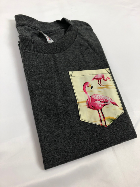 Kids Tropical Flamingo Pocket Tee