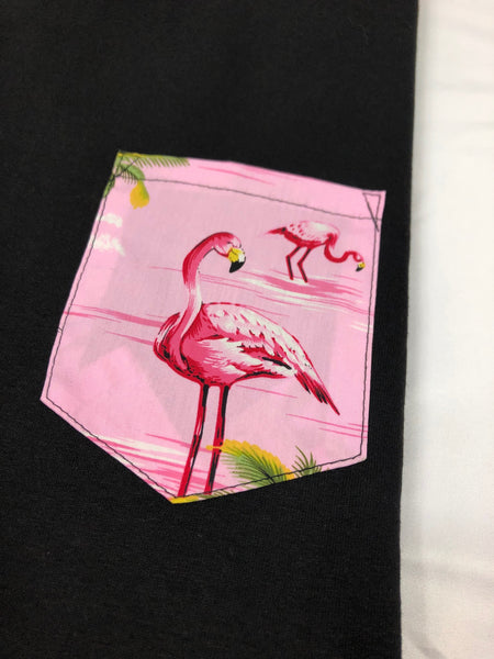 Tropical Pink Flamingos