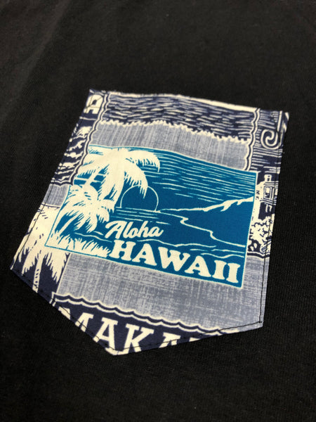 Aloha Hawaii Long Sleeve Pocket Tee