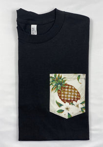 Brown Pineapple Pocket Tee