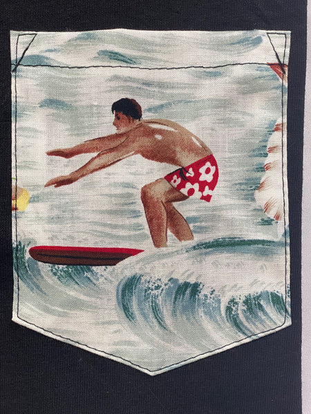 Hawaiian Surfer Boy Pocket Tee