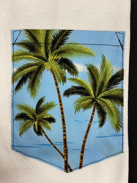 Blue Skies and Palm Trees Pocket Tee