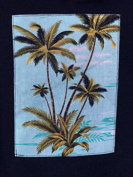 Turquoise Hawaii Palm Trees Hoodie