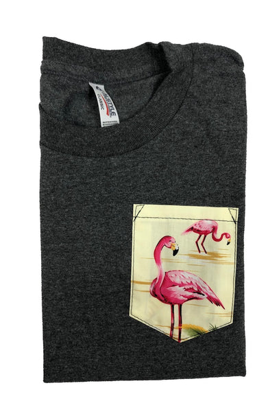 Kids Tropical Flamingo Pocket Tee